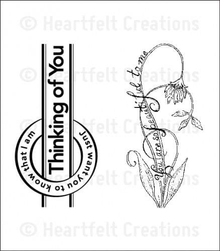 HCPC 3566 ~ BEAUTIFUL JULIET PreCut Set ~ Sweet Juliet Collection ~ Heartfelt Creations stamps