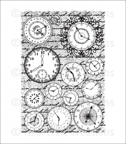 HCPC 3592 ~ TIMELESS CLOCK PreCut Set ~ Once Upon a Time Collection ~ Heartfelt Creations