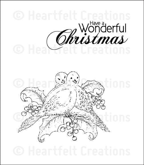 HCPC 3621~ DOVE OF PEACE PreCut Set ~ Festive Christmas Collection ~ Heartfelt Creations