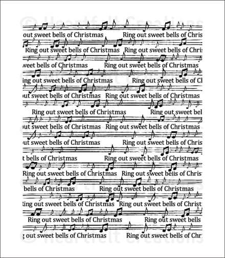 HCPC 3625 ~ FESTIVE NOTES PreCut Set ~ Festive Christmas Collection ~ Heartfelt Creations