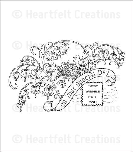 HCPC 3640 ~HOME IS WHERE THE HEART IS PreCut Set ~ Romantique Garden Collection ~ Heartfelt Creations