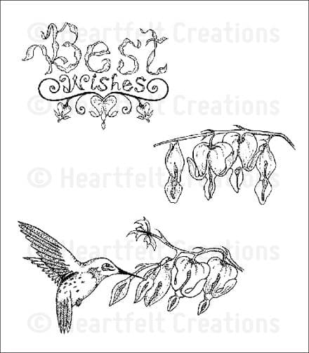 HCPC 3642 ~ ROMANTIQUE WINGS PreCut Set ~ Romantique Garden Collection ~ Heartfelt Creations