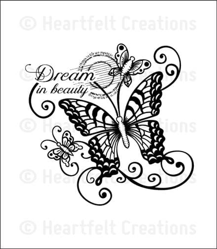 HCPC 3655 ~DREAM IN BEAUTY PreCut Set ~ Butterfly Medley Collection ~ Heartfelt Creations