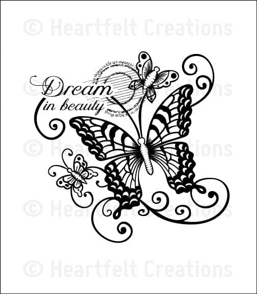 HCPC 3655 ~DREAM IN BEAUTY PreCut Set ~ Butterfly Medley Collection ~ Heartfelt Creations