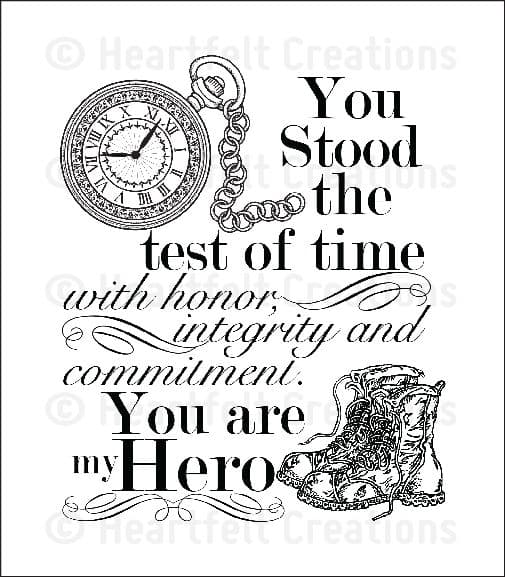 HCPC 3664 ~ MY HERO PreCut Set ~ Everyday Heroes Collection ~ Heartfelt Creations