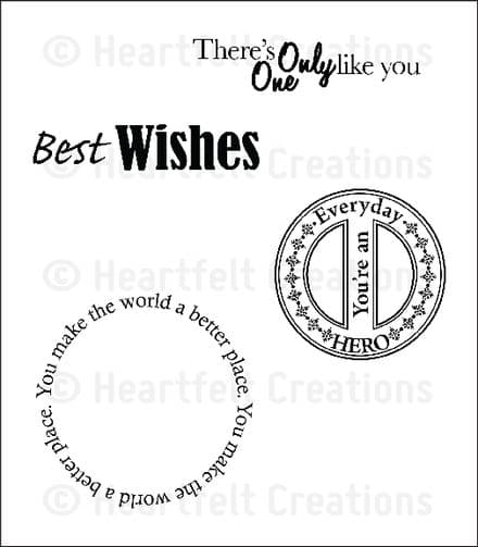 HCPC 3666 ~EVERYDAY HERO PreCut Set ~ Everyday Heroes Collection ~ Heartfelt Creations