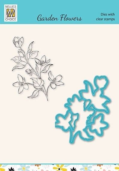 HDCS015 ~ Garden Flowers ~ Magnolia ~ Nellie Snellen Die and stamp