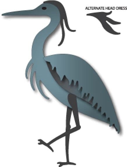 IME-058 ~ GREAT BLUE HERON ~ Dee's Distinctively Dies