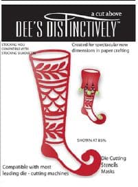 IME014 ~ STOCKING OVERLAY 3 ~ Dee's Distinctively Dies
