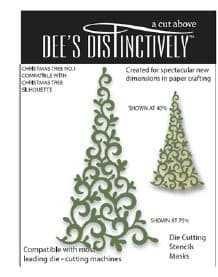 IME022 ~ CHRISTMAS TREE OVERLAY 1~ Dee's Distinctively Dies