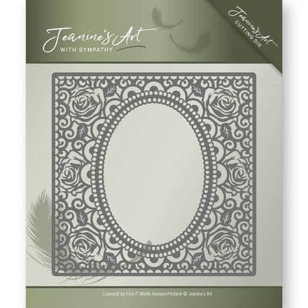 JAD10011 - Sympathy Cutting Die - Rose Frame - Jeaninnes Art Die