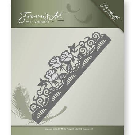 JAD10013 ~ Rose Border die ~ With Sympathy ~ Jeanine's Art