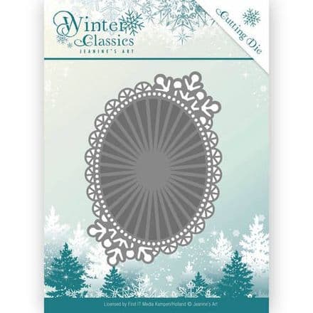 JAD10025 ~ Winter Oval ~ Winter Classics ~ Jeanine's Art