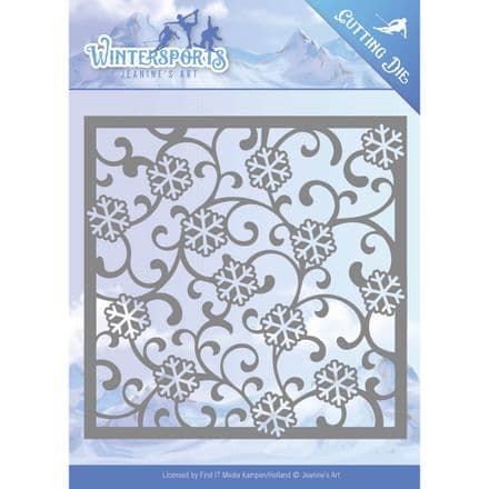 JAD10028 ~ Snow Frame Die ~ Winter Sports ~ Jeanine's Art