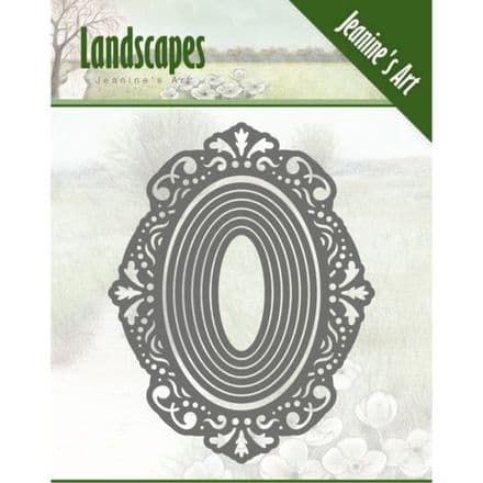 JAD10052 ~ Mini Frame Oval Dies ~ Landscapes ~ Jeanine's Art