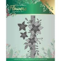 JAD10105 ~ Christmas Flowers ~ Poinsettia Border ~ Jeanine's Art