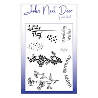 JND0001 ~ Spring Flowers ~ clear stamps ~ John Next Door