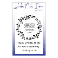 JND0006 ~ Flower Circle ~ clear stamps ~ John Next Door
