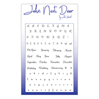JND0014 ~Everyday Alphabet ~ clear stamps ~ John Next Door