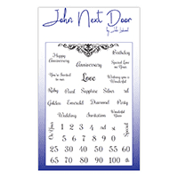 JND0015 ~ Anniversary ~ clear stamps ~ John Next Door