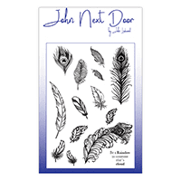 JND0019 ~ Feathers ~ clear stamps ~ John Next Door
