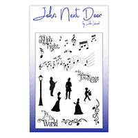 JND0021 ~ Christmas Music ~ clear stamps ~ John Next Door