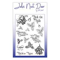 JND0024 ~ Deck the halls ~ clear stamps ~ John Next Door