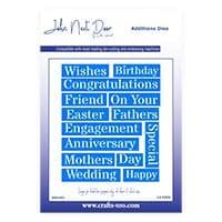 JND182 - Stencil Sentiment Die Set - John Next Door