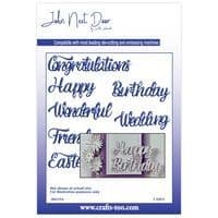 JND354 - Birthday Sayings (7pcs) - John Next Door