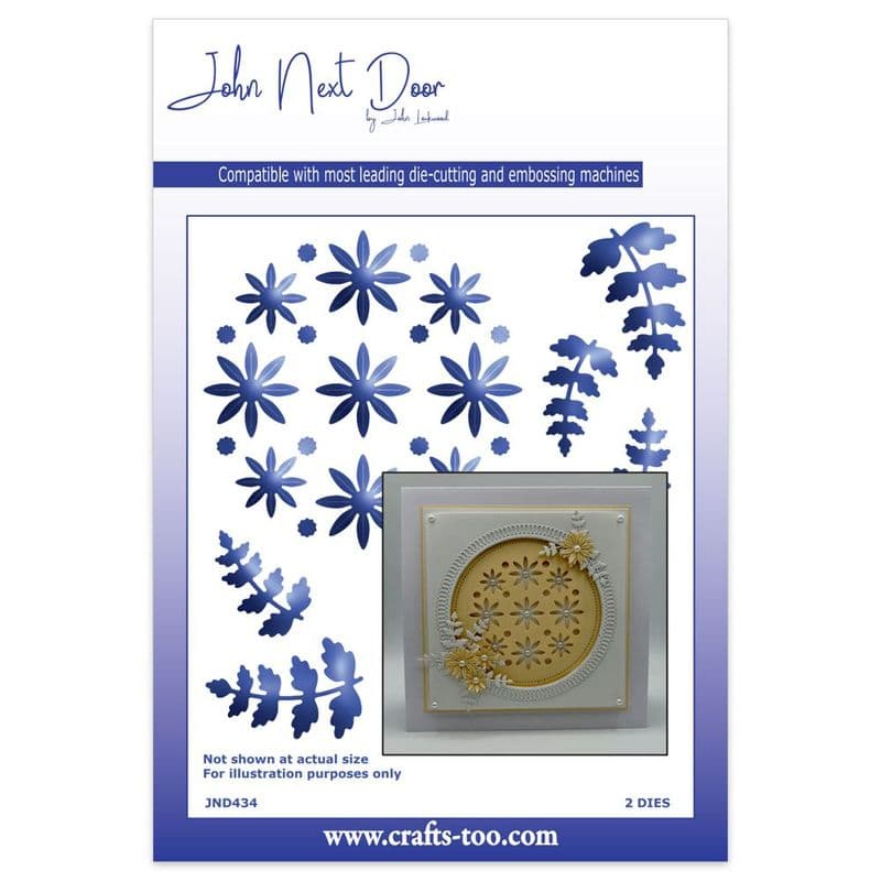 JND434 - Daisy Circle & Leaves - John Next Door