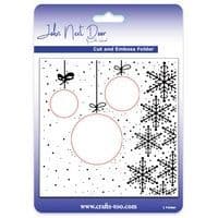 JNDEF3008 - Hanging Baubles - Cut and Embossing Folder - John Next Door