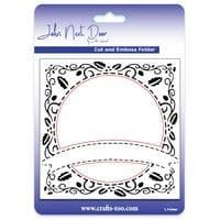 JNDEF3009 - Holly & Ivy ~ Cut and Embossing Folder - John Next Door