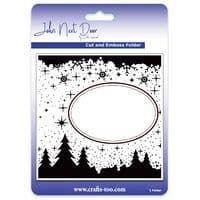 JNDEF3011 - Woodland Scene ~ Cut and Embossing Folder - John Next Door