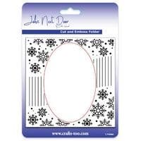 JNDEF3012 - Snowflake Swirl ~ Cut and Embossing Folder - John Next Door
