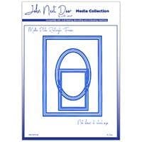 JNDMM006 - Media Plate Rectangle Frame - Media Collection - John Next Door