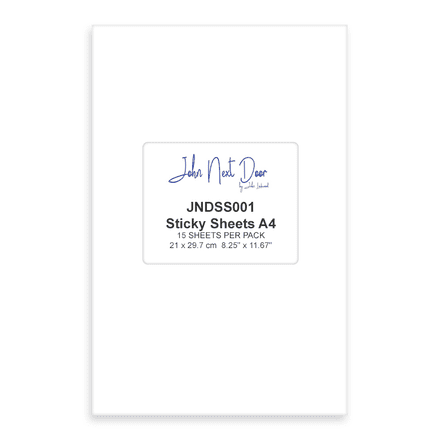 JNDSS001 - Sticky Sheets A4 x15 - John Next Door