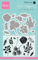 KJ1715 ~ Twigs and Twine ~ By Karin Joan ~ Marianne Design Stamp and Die Set