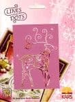 LD001 ~ REINDEER ~ Nellie Snellen LINES AND DOTS stencil.