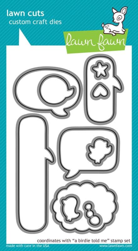 LF0485 ~ A BIRDIE TOLD ME ~ DIES BY LAWN FAWN