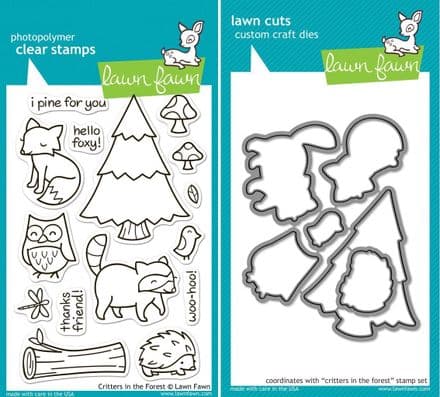 LF0486 ~ CRITTERS IN THE FOREST ~ DIES BY LAWN FAWN