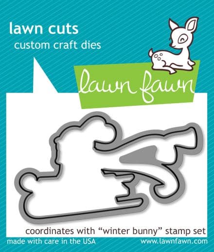LF0581 S ~ WINTER BUNNY ~ DIES BY LAWN FAWN