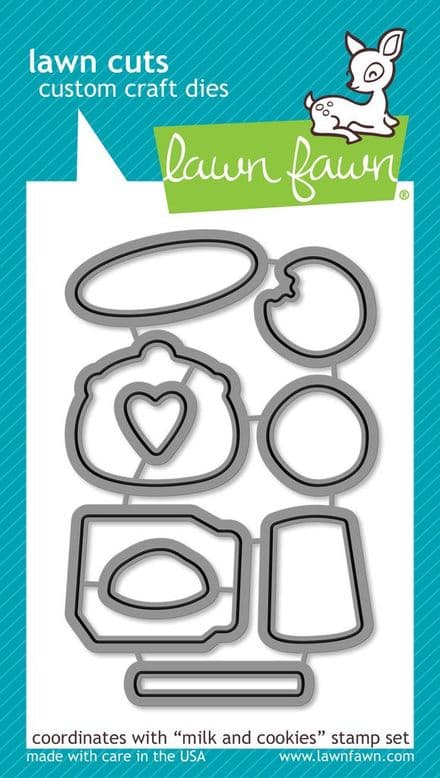 LF0726 M ~ MILK AND COOKIES ~ DIES BY LAWN FAWN