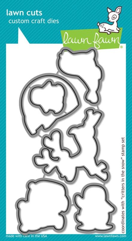 LF0777 ~ CRITTERS IN THE SNOW ~ DIES BY LAWN FAWN