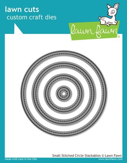 LF0796 L ~ SMALL STITCHED CIRCLES STACKABLES ~ DIES BY LAWN FAWN