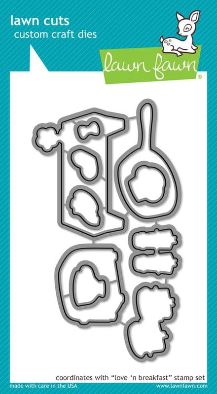 LF0908 ~ LOVE 'N' BREAKFAST ~ DIES BY LAWN FAWN