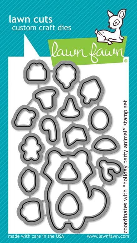 LF0935 M ~ HOLIDAY PARTY ANIMAL ~ DIES BY LAWN FAWN