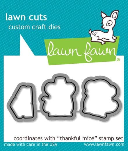 LF0937 S ~ THANKFUL MICE ~ DIES BY LAWN FAWN