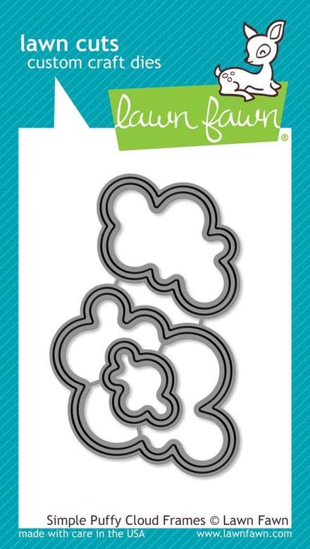 LF1203 M ~ SIMPLE PUFFY CLOUD FRAMES ~ DIES BY LAWN FAWN