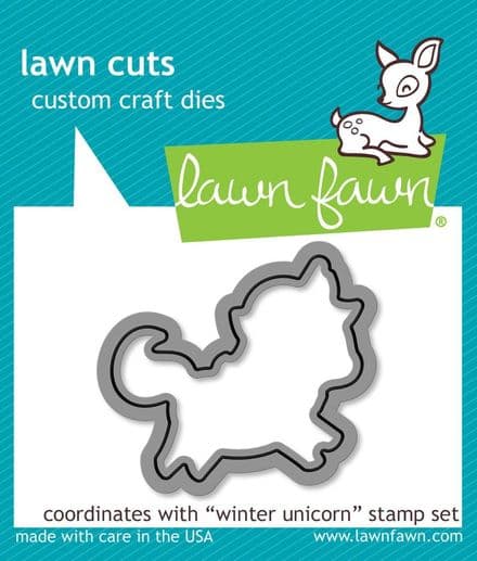 LF1219 S ~ WINTER UNICORN ~ DIES BY LAWN FAWN