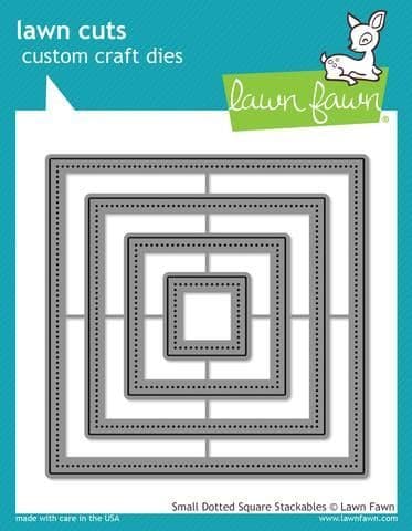 LF1280 ~ SMALL DOTTED SQUARE STACKABLES ~ DIES BY LAWN FAWN